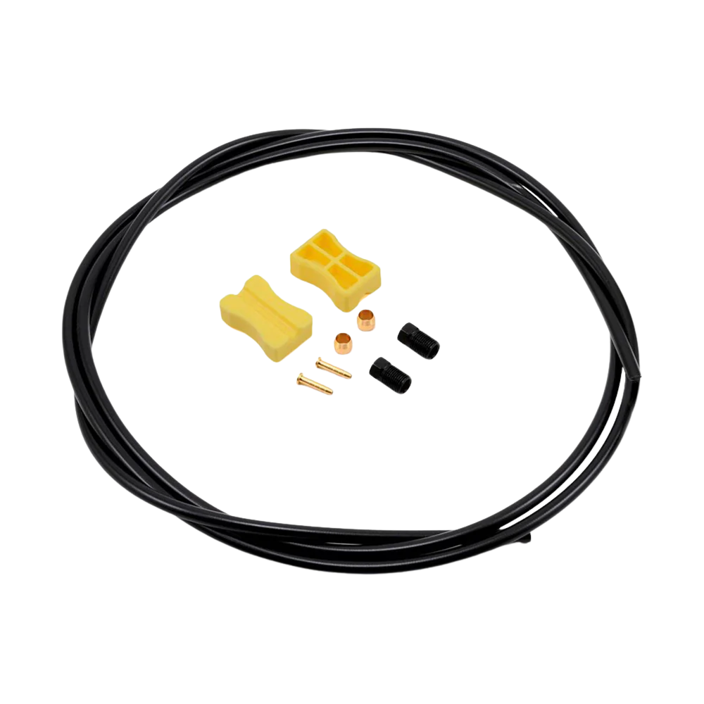 Black Shimano BH59 1700 mm rear hydraulic brake hose – available at Hattons Umhlanga
